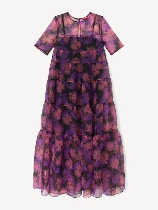 STAUD Dresses & Skirts - NWT STAUD HYACINTH DRESS QUARTZ ACID FLORAL SIZE SMALL